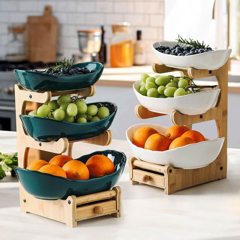 Creative Modern Three-Layer Fruit Plate