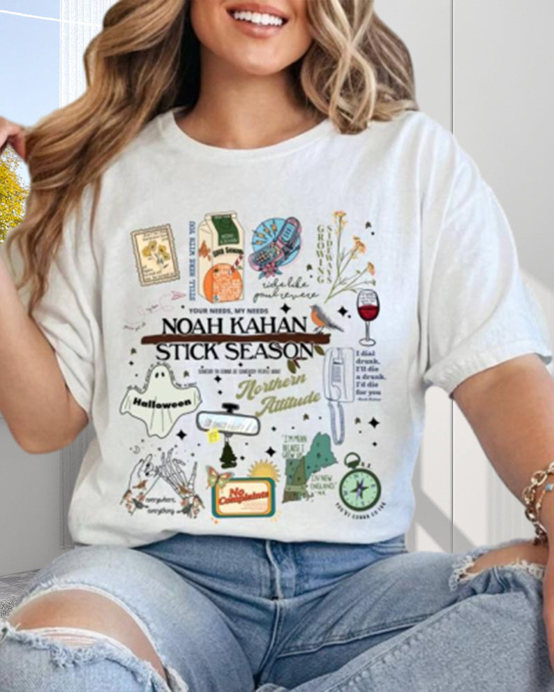 Retro Noah Songs Country Music T-Shirt