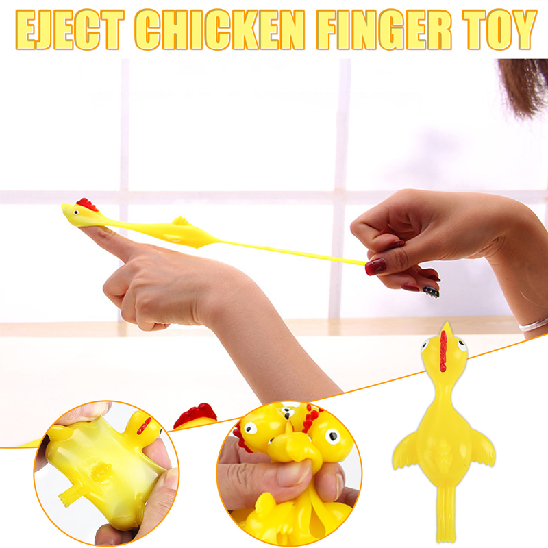 Slingshot Chicken Flying Finger Toy
