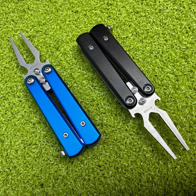 Folding Butterfly Golf Divot Tool with Bottle Opener