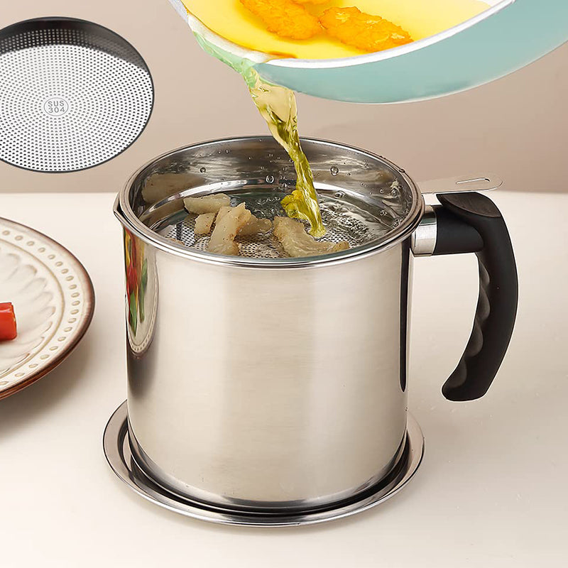 Stainless Steel Oil Strainer Pot
