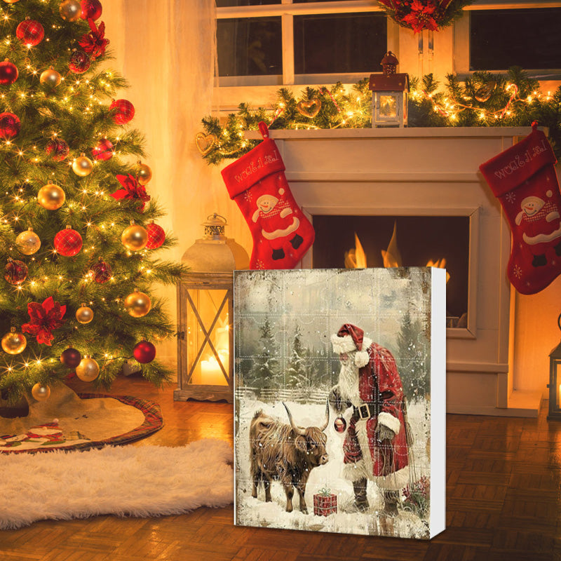 Cartoon Cow Pendant Decoration Christmas Advent Calendar