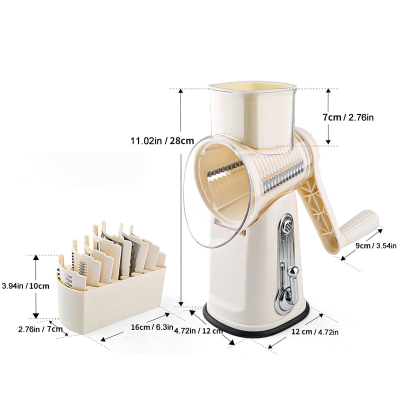 5 in 1 Cheese Vegetable Grater with Handle