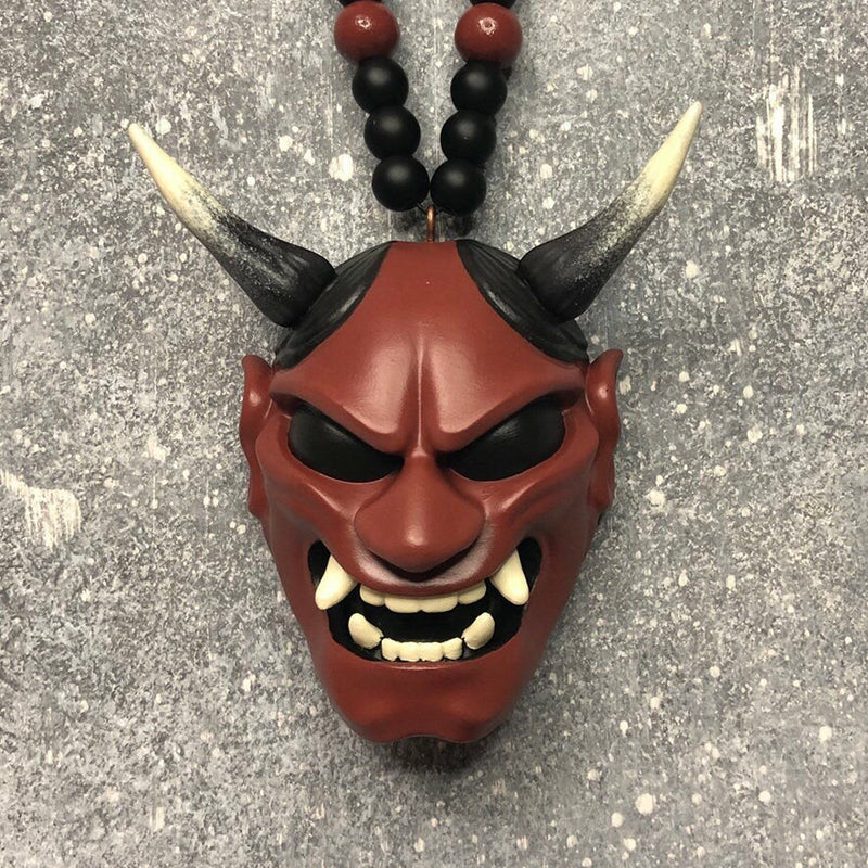 Japanese Oni Mask Car Rear Veiw Mirror Ornament