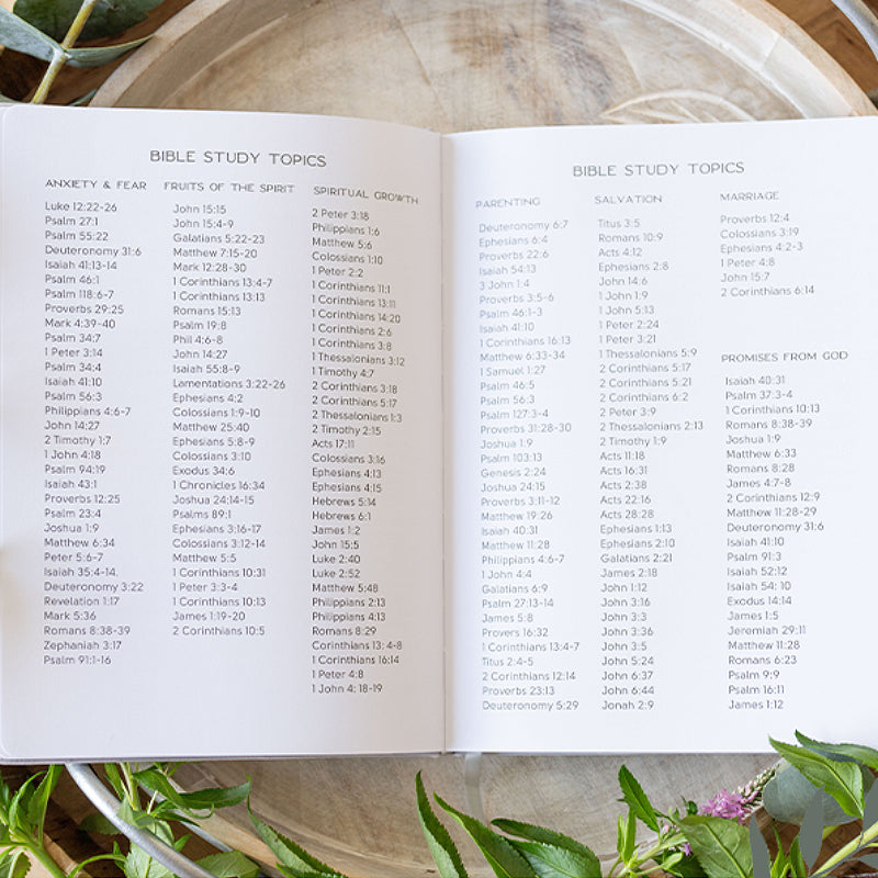 Linen Bible Verse Mapping Journal