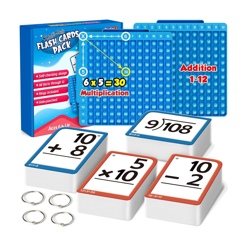 Math Flash Cards and Pop Fidget Chart