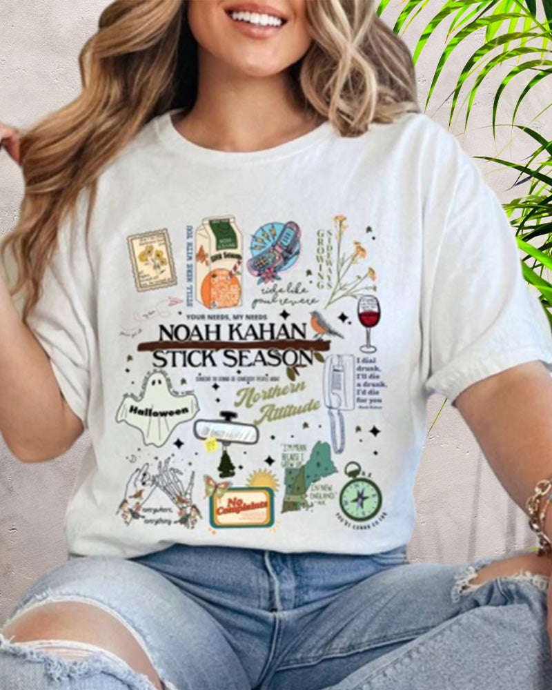 Retro Noah Songs Country Music T-Shirt