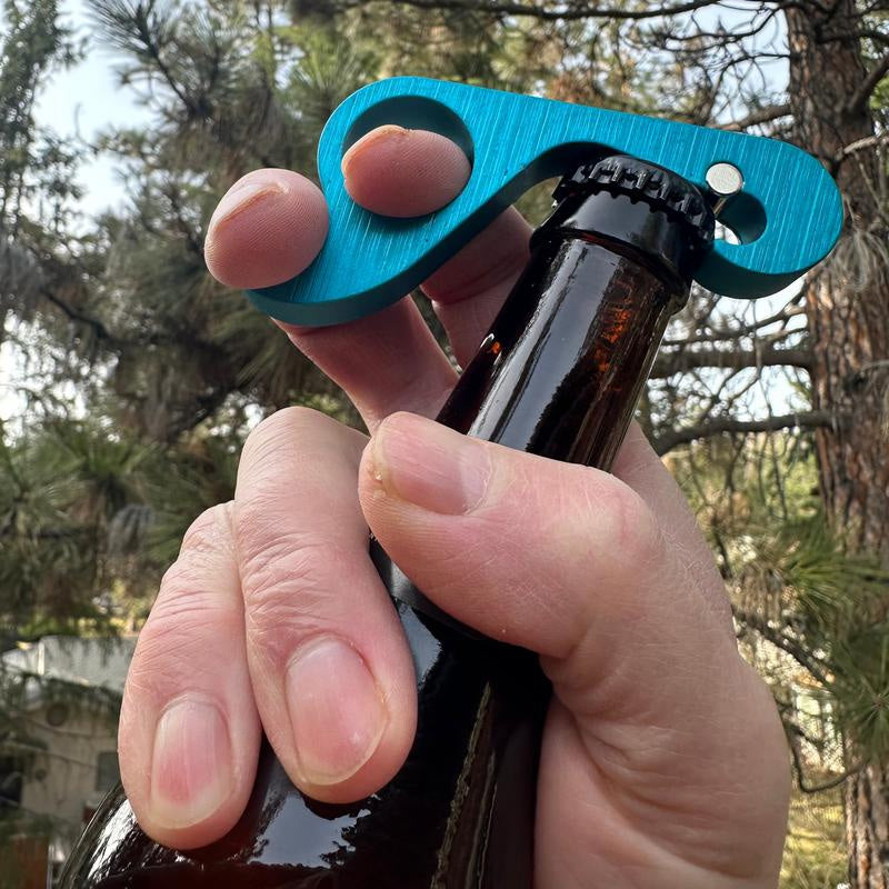 One-handed Bottle Opener