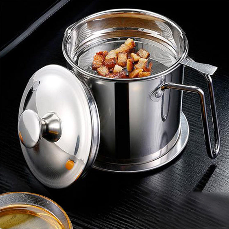 Stainless Steel Oil Strainer Pot