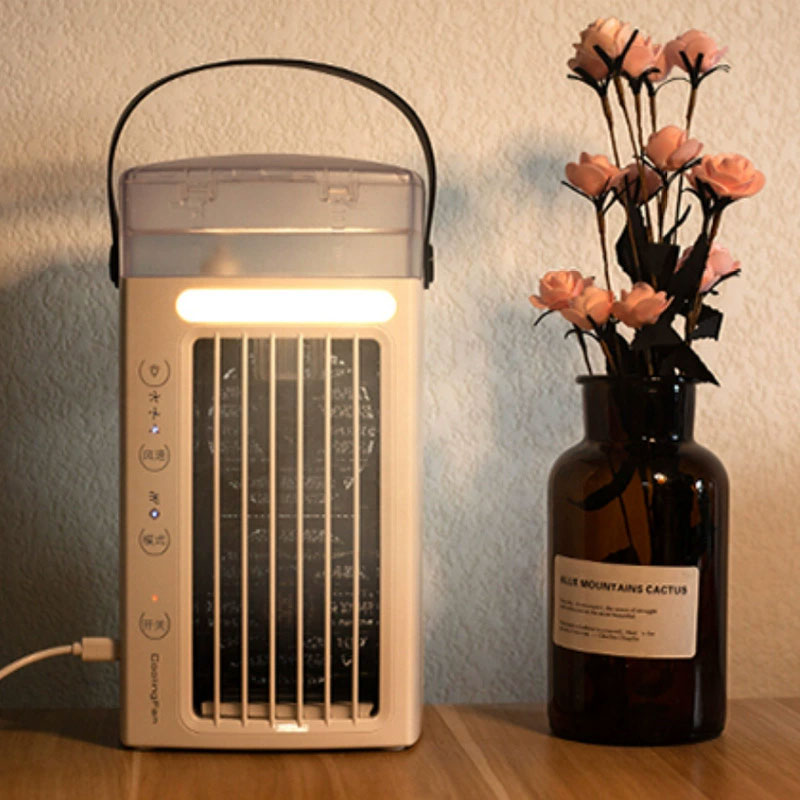Portable Air Conditioners | Evaporative Cooler with Water Mist, 3 Speeds & Nightlight