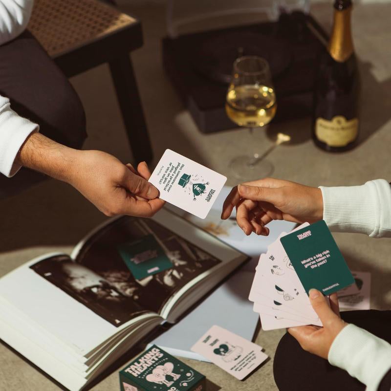 Talking Hearts Couple Card Game