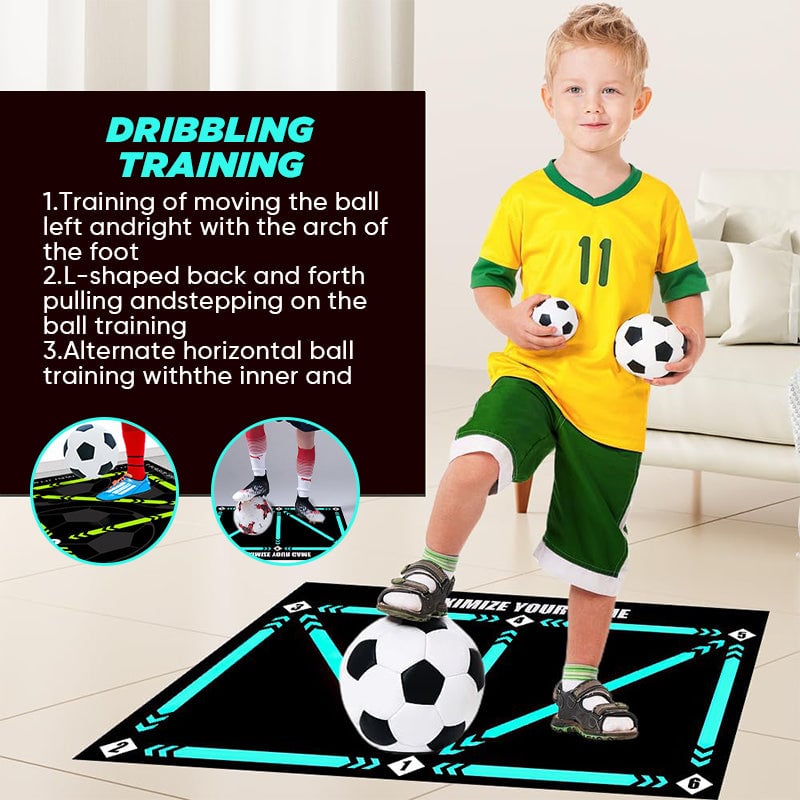 Silent Non-Slip Soccer Training Mat for All Levels