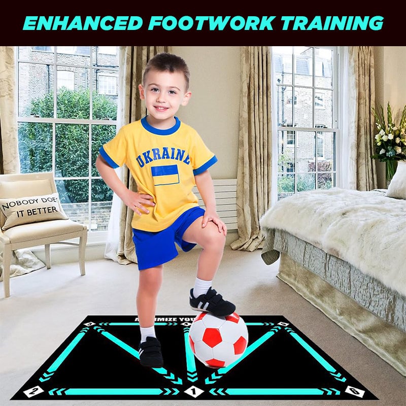 Silent Non-Slip Soccer Training Mat for All Levels