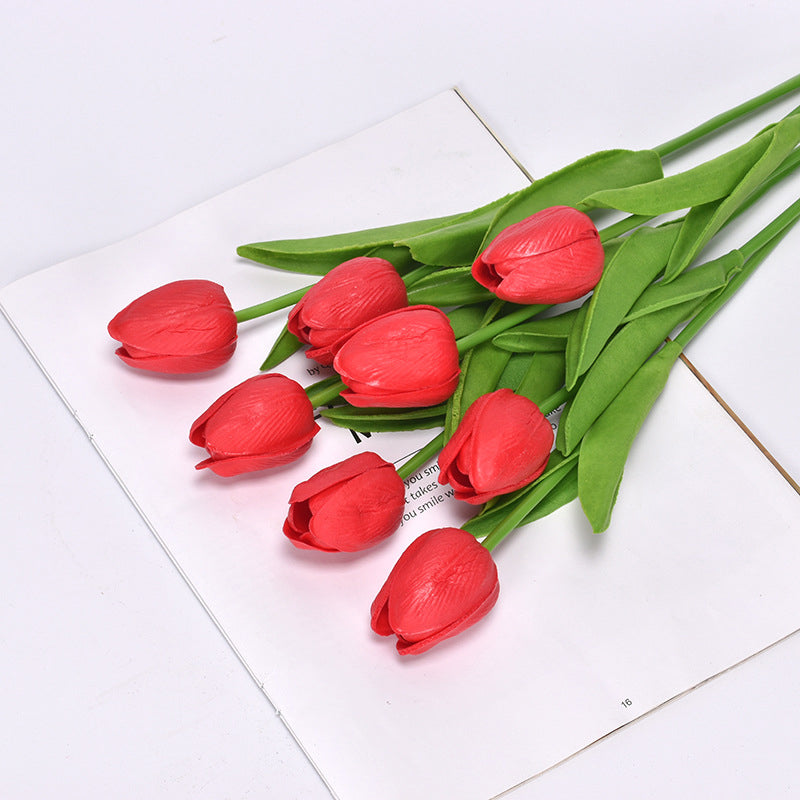 Outdoor Artificial Tulip Flowers 1 bundles（7pcs）