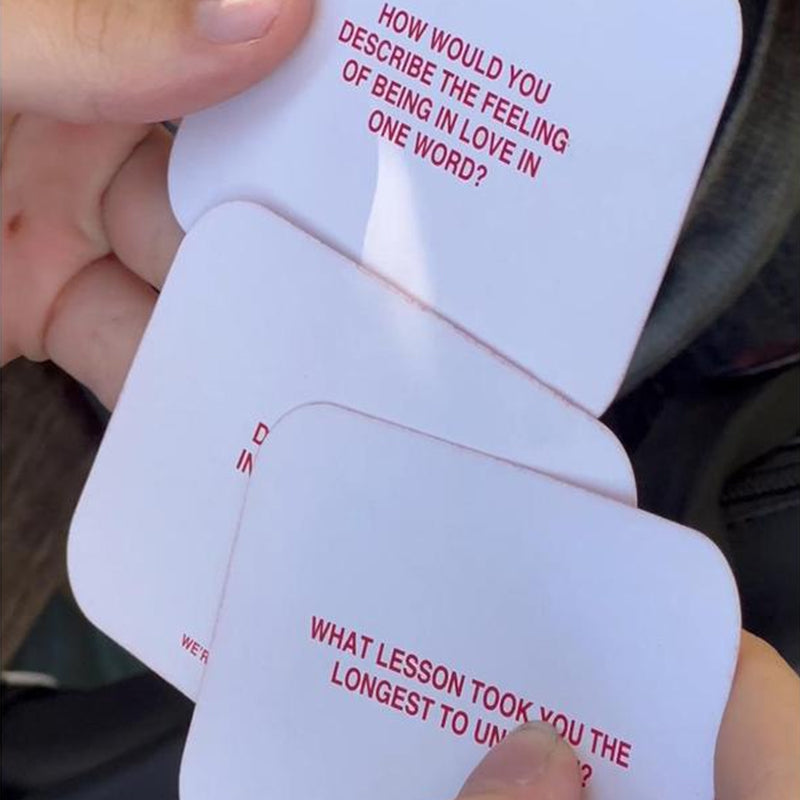 We're Not Really Strangers Card Game
