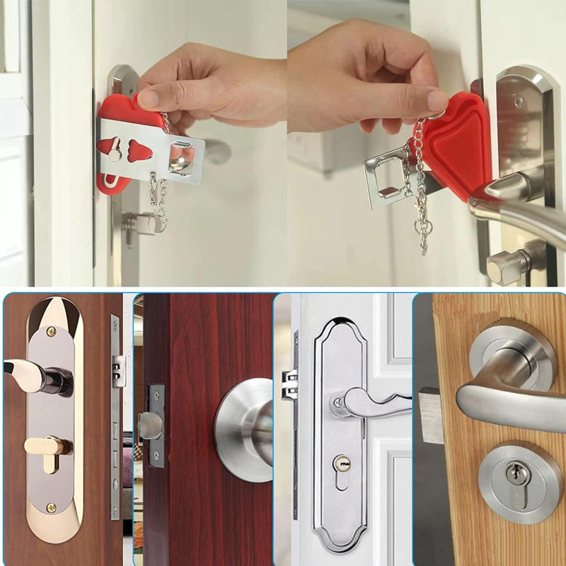 2-in-1 Portable Door Lock for Travel