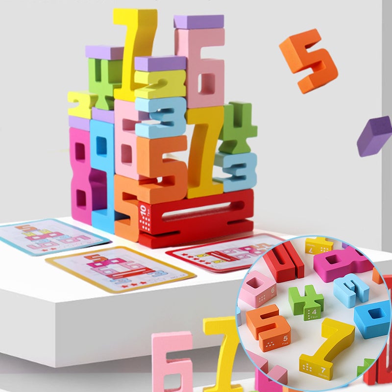 Montessori-Inspired Wooden Number Blocks – Unlock Your Child’s Potential!