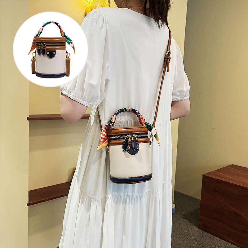 Colorblock Bucket Bag for Women