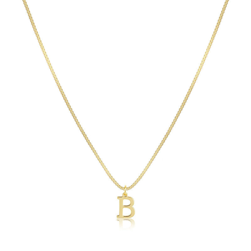 Initial Dainty Necklace for Women