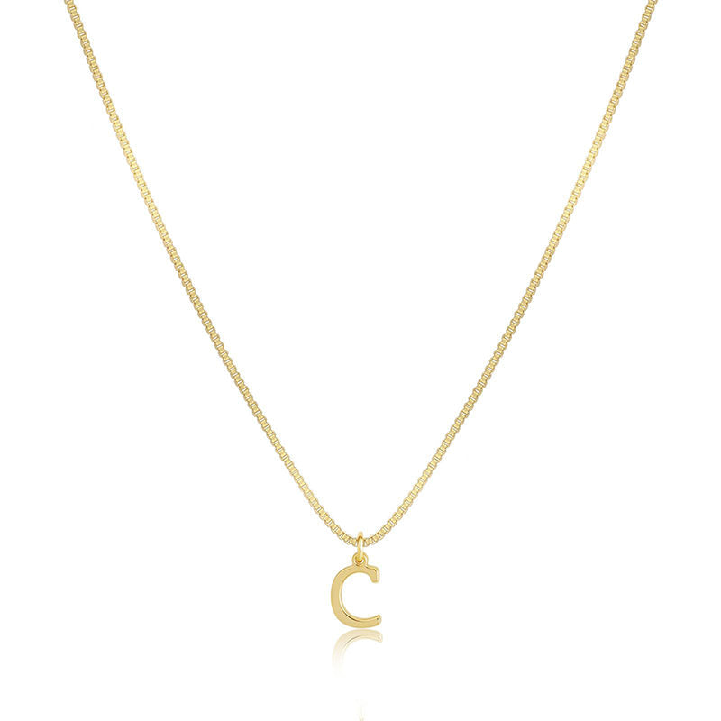 Initial Dainty Necklace for Women