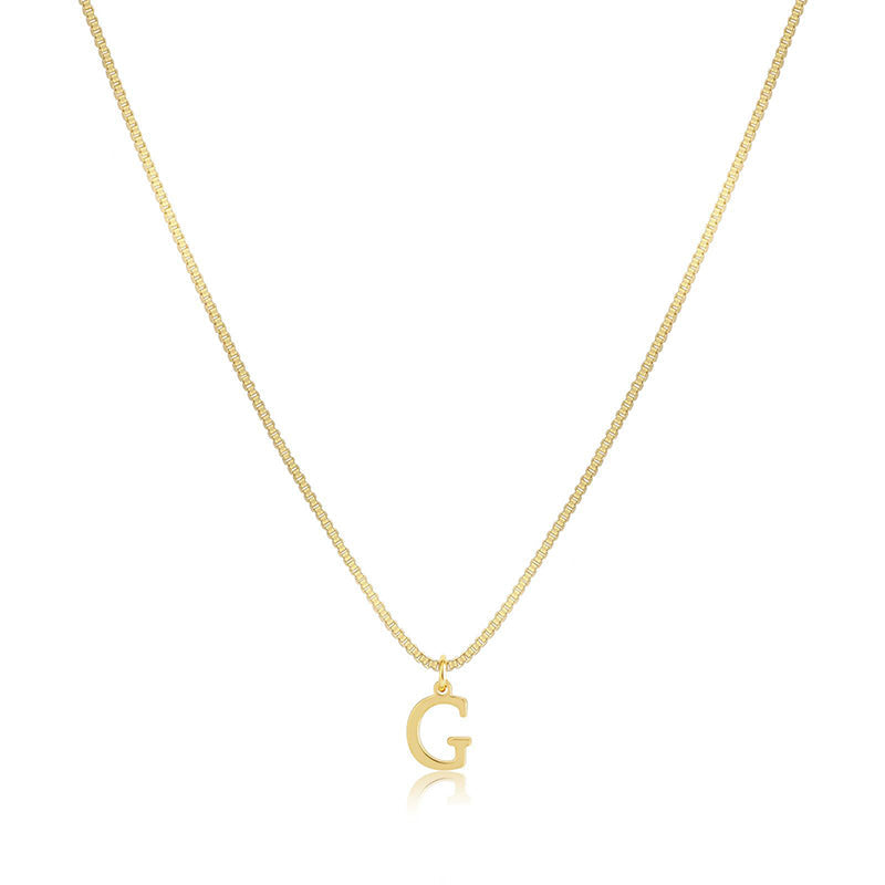 Initial Dainty Necklace for Women
