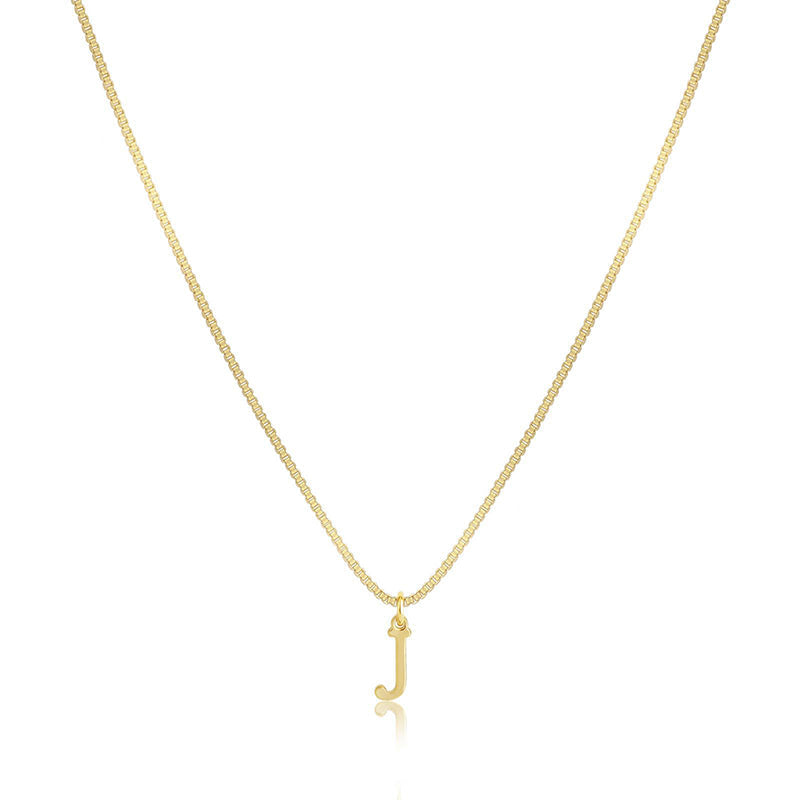 Initial Dainty Necklace for Women