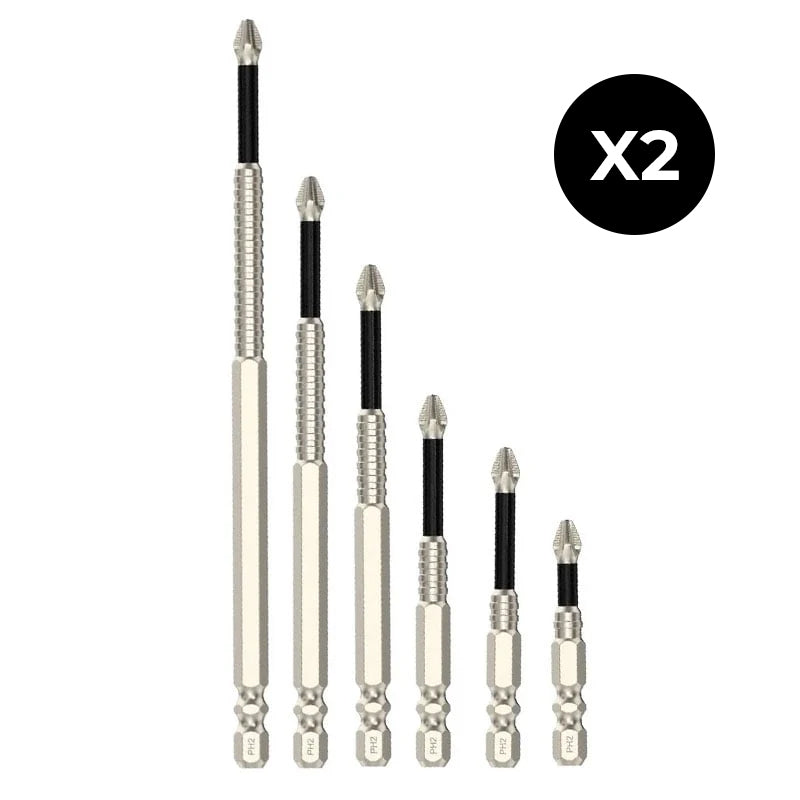 High-Magnetic Screwdriver Drill Bit Set