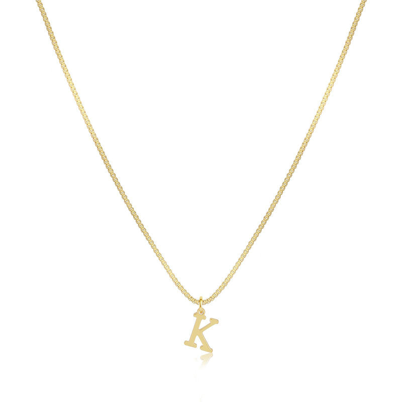 Initial Dainty Necklace for Women
