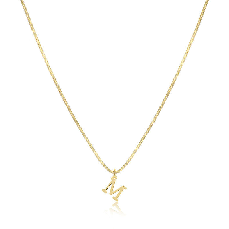 Initial Dainty Necklace for Women