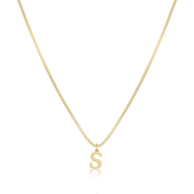 Initial Dainty Necklace for Women