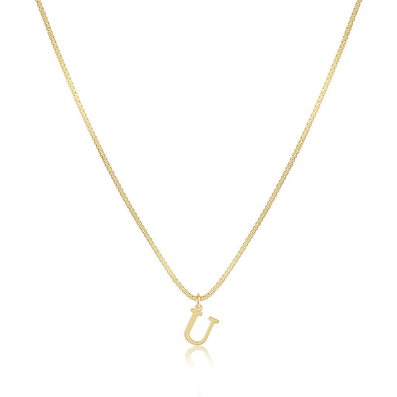 Initial Dainty Necklace for Women