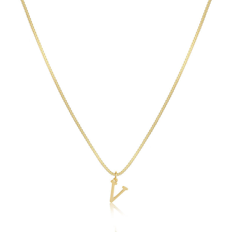 Initial Dainty Necklace for Women