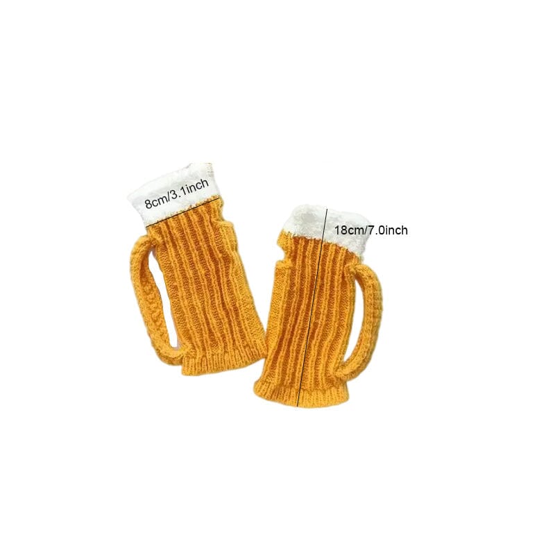 🍺Funny 3D Beer Mug Knitted Glove Gift🎁