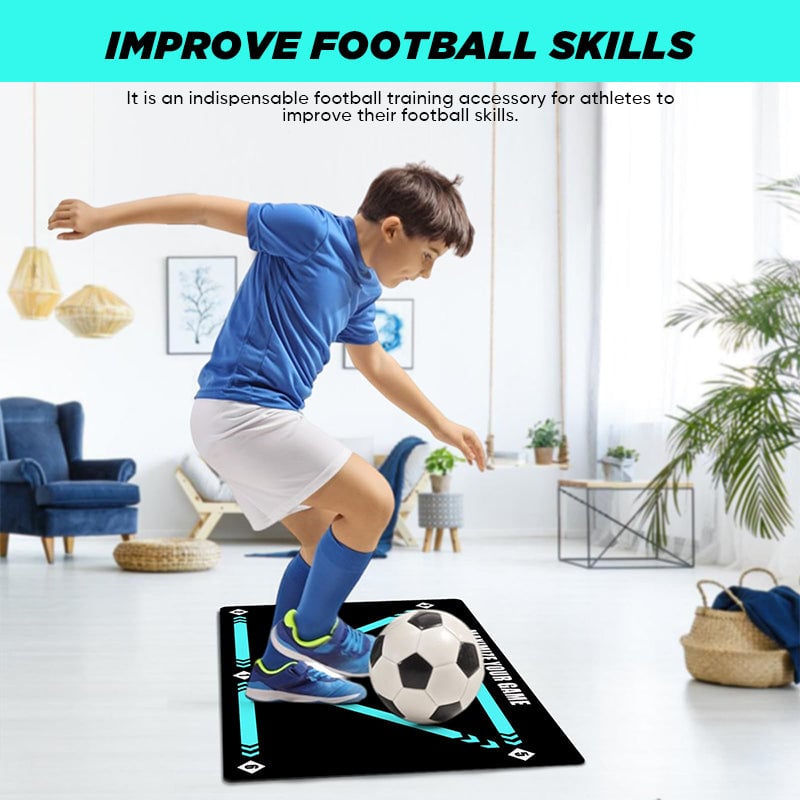 Silent Non-Slip Soccer Training Mat for All Levels