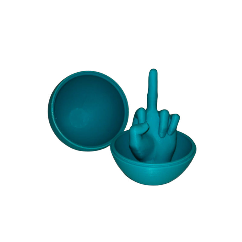 Funny 3D Printed Middle Finger Egg