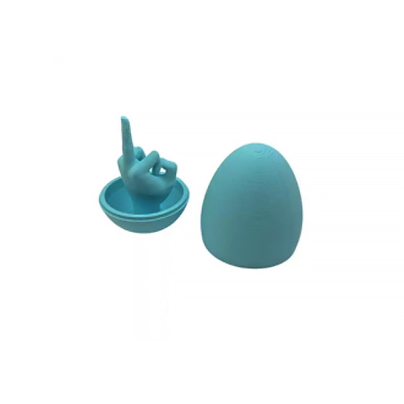 Funny 3D Printed Middle Finger Egg