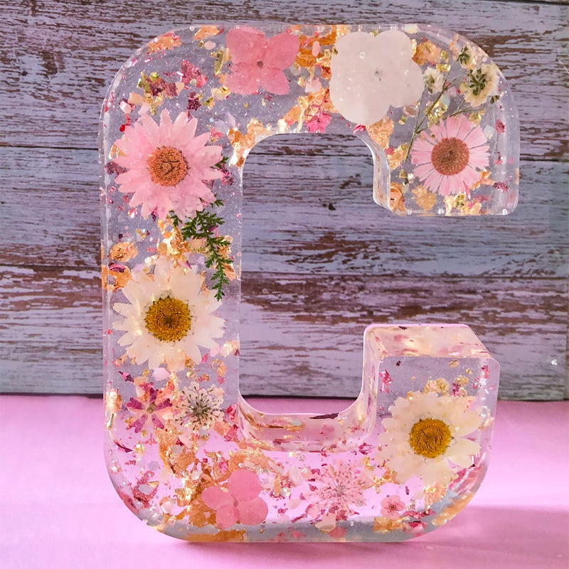 Dried Flower Letters Night Light