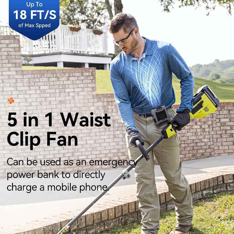 Rechargeable Waist Clip Fan