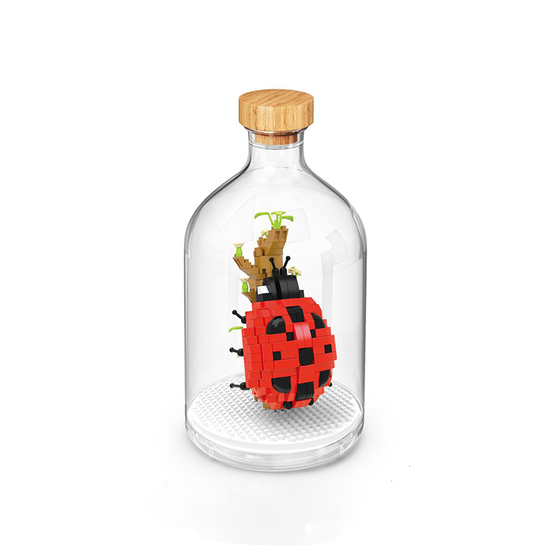 Insect Collection Building Blocks with Glass Display Bottle