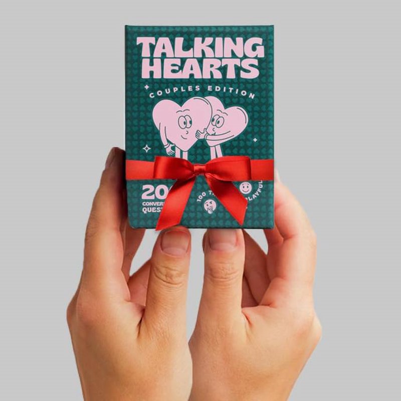Talking Hearts Couple Card Game