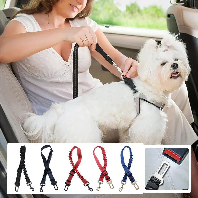 Adjustable Elastic Dog Seat Belt