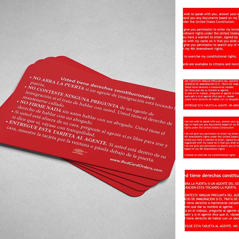 Citizens Rights Card Know Your Rights Card - U.S. Citizenship (5 pcs) – lilyrhyme
