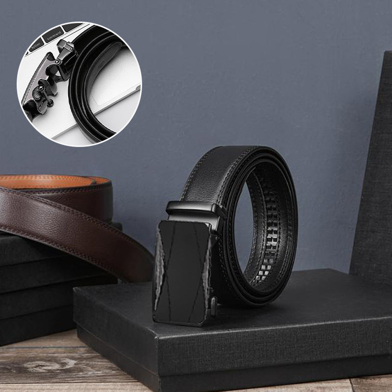 Men’s Automatic Buckle Leather Belt