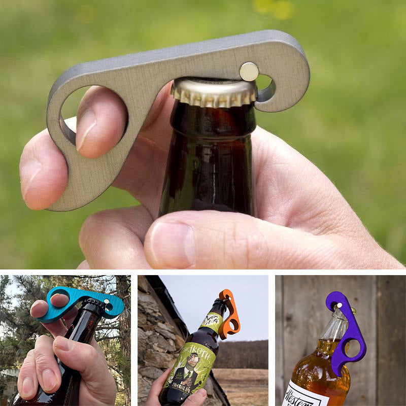 One-handed Bottle Opener