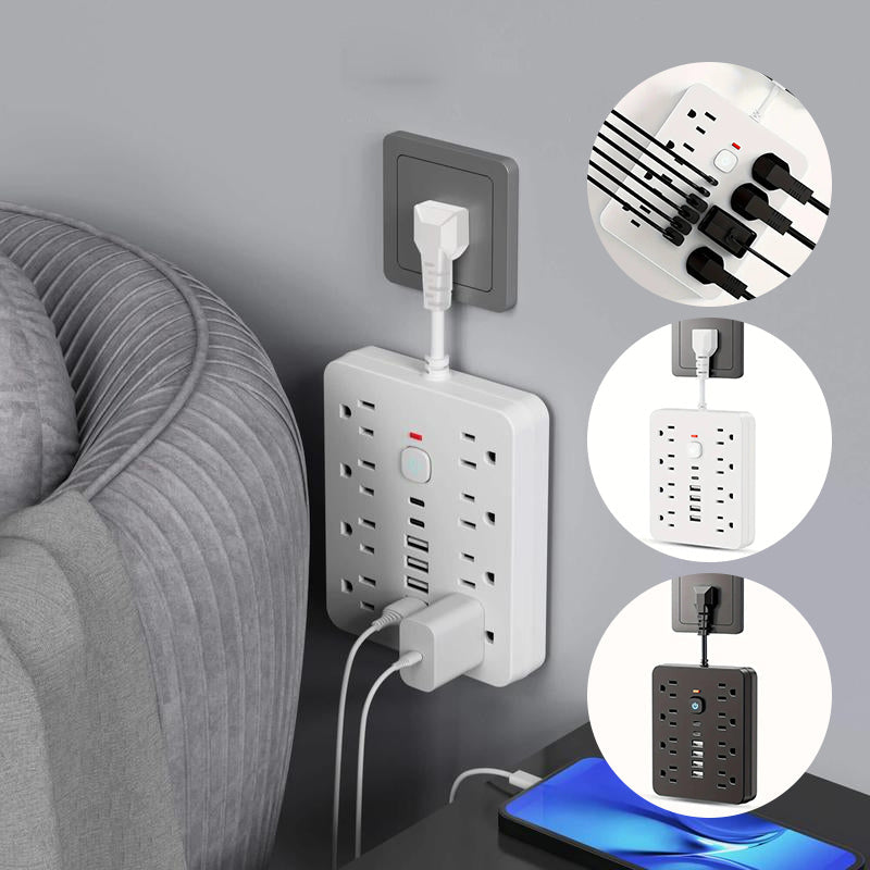 14-in-1 Multifunctional Power Strip with USB & USB-C Ports