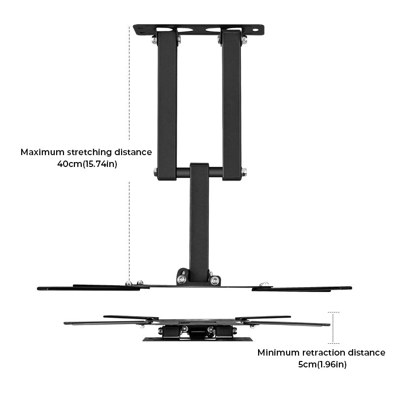 Full Motion TV Wall Mount for 14-55" LED/LCD Flat & Curved Screens