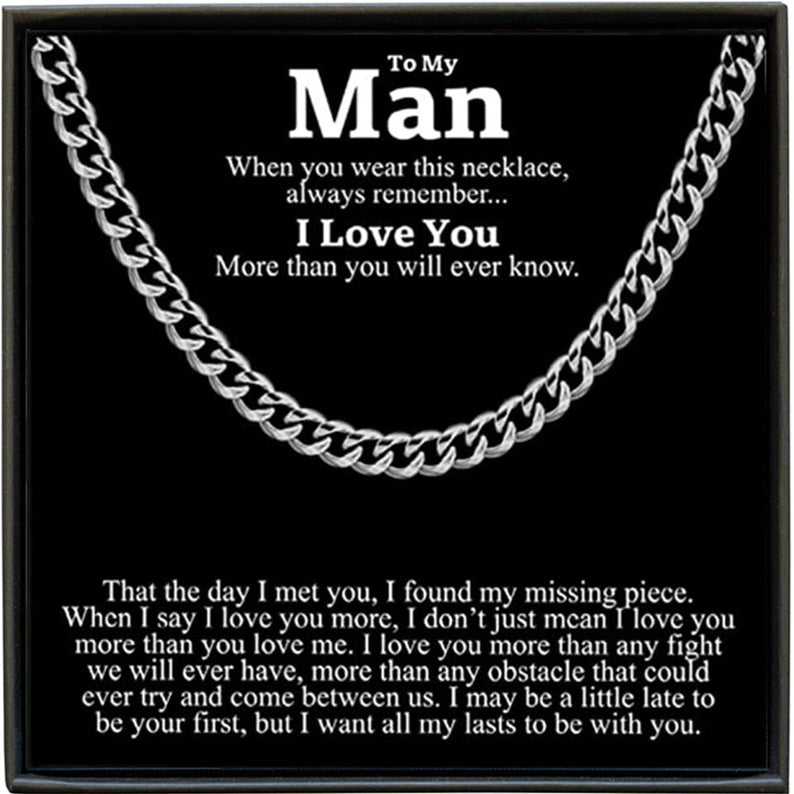 Mens Cuban Link Chain Necklace