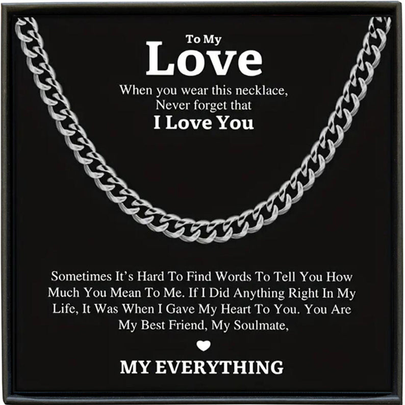 Mens Cuban Link Chain Necklace