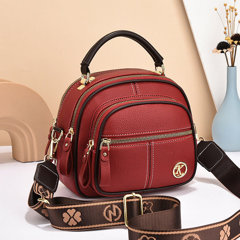 Classic Multifunctional Compartments Adjustable Crossbody Bag