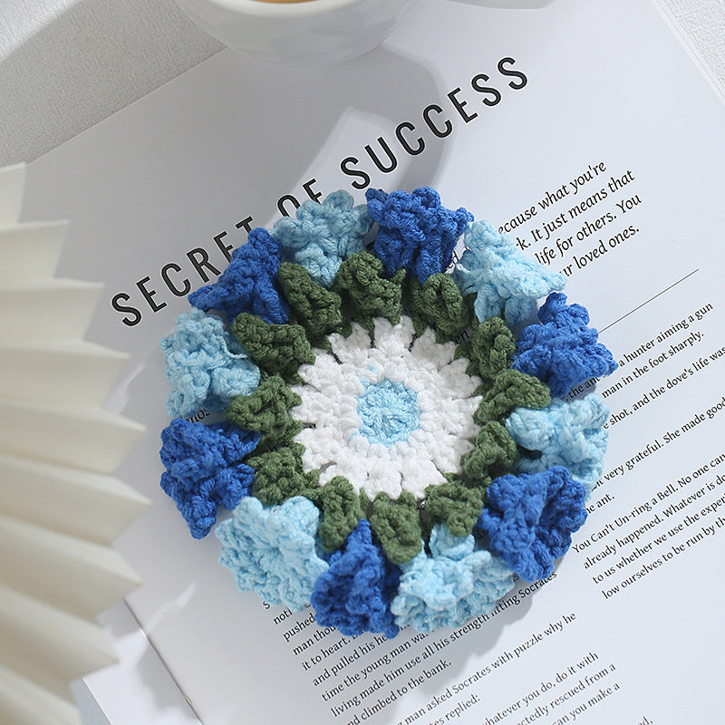 Hand Knit Crochet Suzuran Flower Coaster